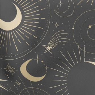 Mysterious Night Sky Pattern Lightweight Cotton Poplin