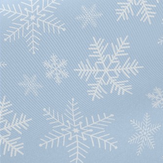 Snowflakes Are Falling Midweight Cotton Poplin