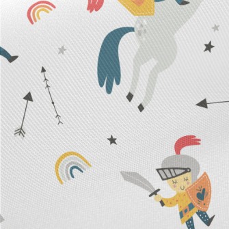Brave Knight And Fire-breathin Midweight Cotton Poplin