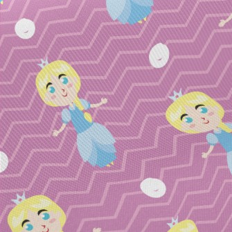 Blonde Blue-eyed Princess Midweight Cotton Poplin