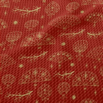 Chinese Oriental Traditional F Birdseye Piqué