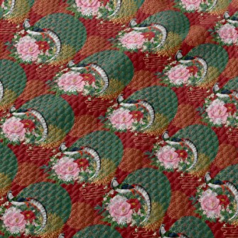 Chinese Style Gorgeous Pheasan Birdseye Piqué