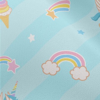 Unicorn And Ice Cream Flying I Chiffon