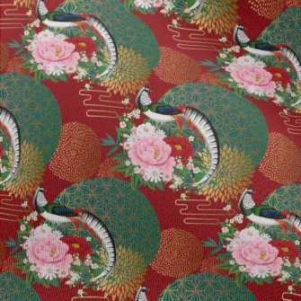 Chinese Style Gorgeous Pheasan Chiffon