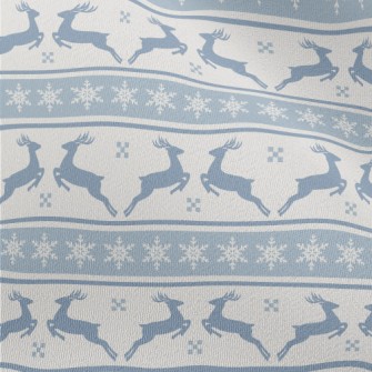 Silhouette Elk With Snowflakes Chiffon