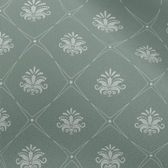 Vintage Baroque Style Grey Dam Chiffon