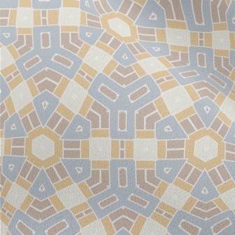 Mosaic Style Geometric Pattern Chiffon