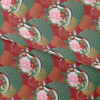 Chinese Style Gorgeous Pheasan Waterproof Oxford