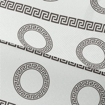 Greek Style Circular Geometric Waterproof Oxford