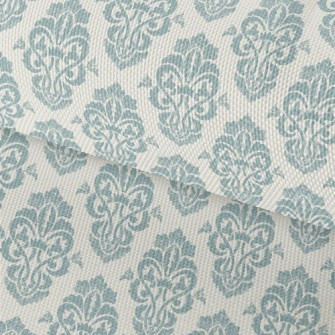 Mottled Blue Satin Waterproof Oxford