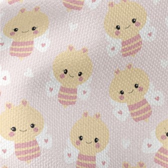Cute Freckled Loving Bee Waterproof Canvas
