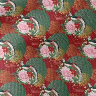 Chinese Style Gorgeous Pheasan Waterproof Canvas