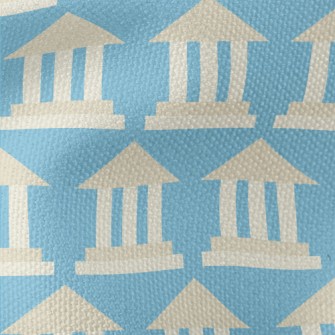 Gray Bank With Simple Color Bl Waterproof Canvas