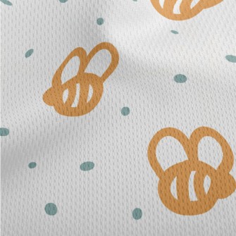 Simple Lines Of Bees Athletic Mesh Flat Back