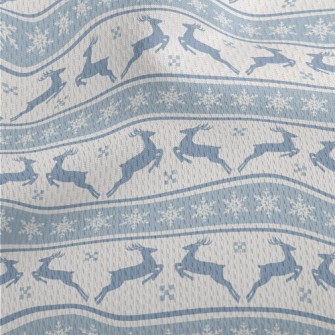 Silhouette Elk With Snowflakes Athletic Mesh Flat Back