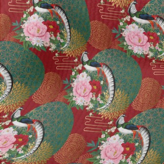 Chinese Style Gorgeous Pheasan Terry