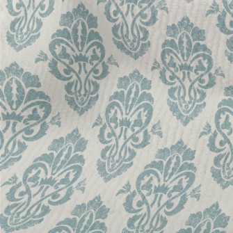 Mottled Blue Satin Terry