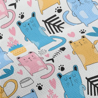 Striped Cats Performance Linen