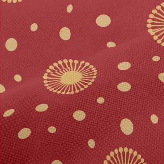 Hand Drawn Blooming Flowers Performance Linen