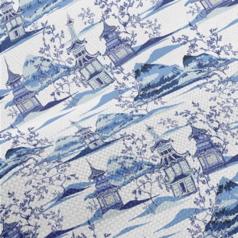 Beautiful Vintage Ink Painting Performance Linen