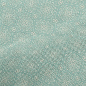 Beautiful Yellow Floral Satin Performance Linen