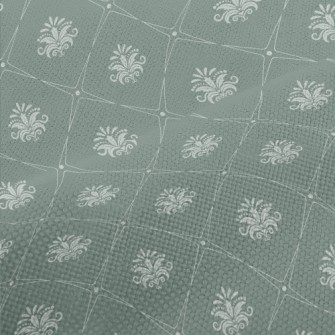 Vintage Baroque Style Grey Dam Performance Linen