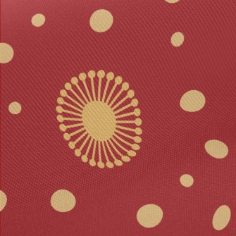Hand Drawn Blooming Flowers Twill