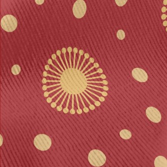Hand Drawn Blooming Flowers Standard Corduroy