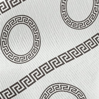 Greek Style Circular Geometric Standard Corduroy