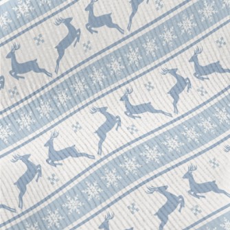 Silhouette Elk With Snowflakes Standard Corduroy