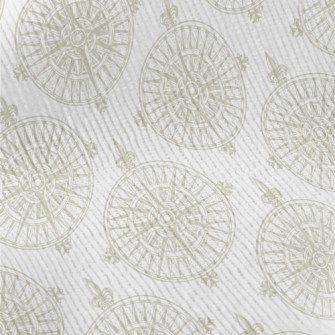 Compass On Vintage Nautical Ma Standard Corduroy