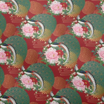 Chinese Style Gorgeous Pheasan Dobby