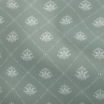 Vintage Baroque Style Grey Dam Dobby