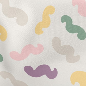 Colorful Irregular Curved Shap Stretch Ponte
