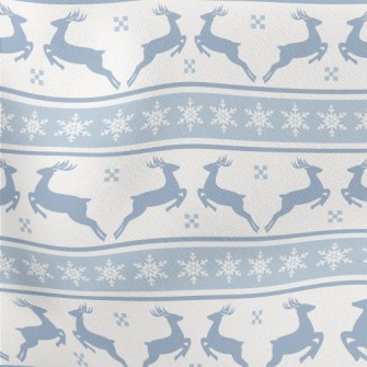 Silhouette Elk With Snowflakes Stretch Ponte