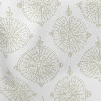Compass On Vintage Nautical Ma Stretch Ponte