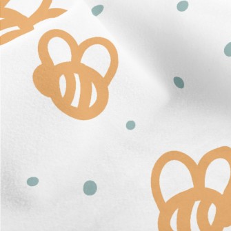 Simple Lines Of Bees Micro Fleece