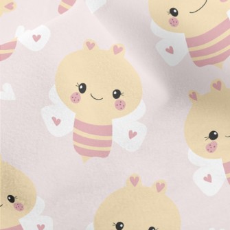 Cute Freckled Loving Bee Micro Fleece