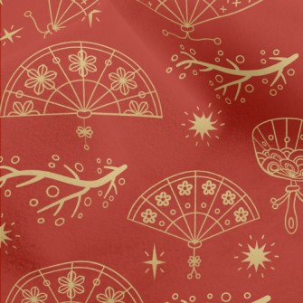 Chinese Oriental Traditional F Micro Fleece