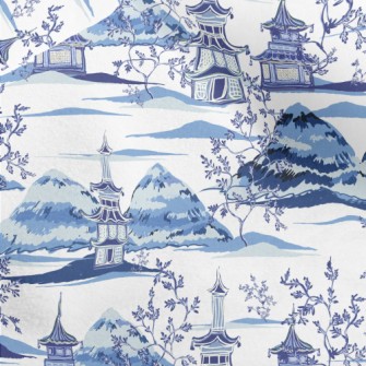 Beautiful Vintage Ink Painting Micro Fleece