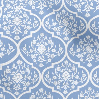 Blue And White Porcelain-like  Micro Fleece