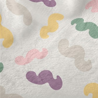 Colorful Irregular Curved Shap Minky