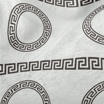 Greek Style Circular Geometric Minky