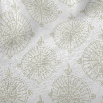 Compass On Vintage Nautical Ma Minky