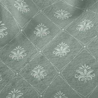 Vintage Baroque Style Grey Dam Minky