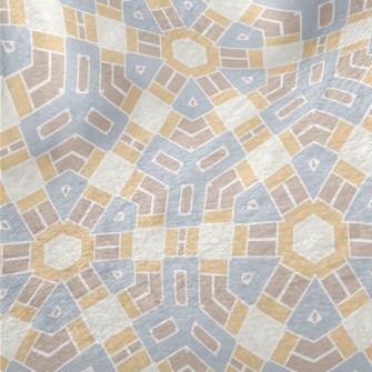 Mosaic Style Geometric Pattern Minky