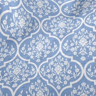 Blue And White Porcelain-like  Minky