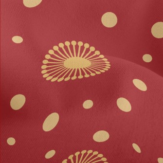 Hand Drawn Blooming Flowers Lightweight Performance Linen
