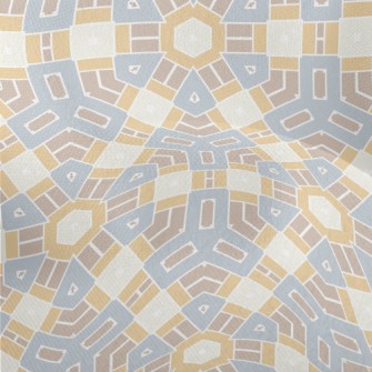 Mosaic Style Geometric Pattern Lightweight Performance Linen
