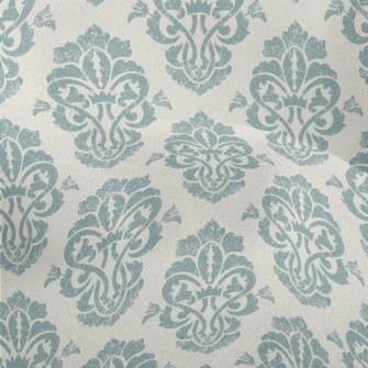 Mottled Blue Satin Lightweight Performance Linen